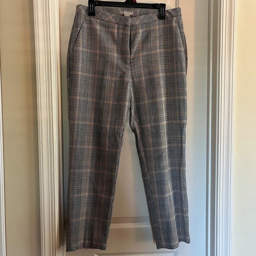 H&M size 10 plaid women’s dress pants with pockets